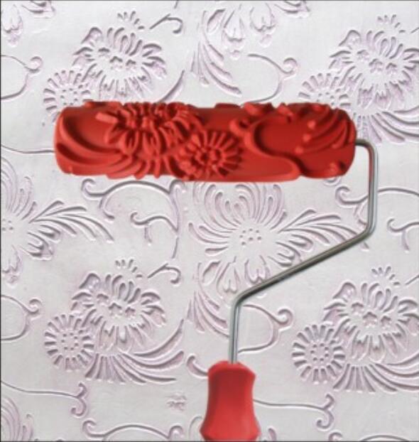 7寸肌理漆压花滚筒硅藻泥工具艺术漆工具肌理壁膜压花滚筒167T