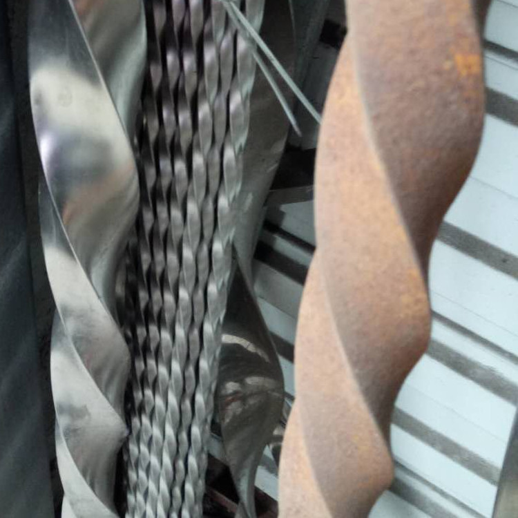不锈钢麻花钢 5*5 6*6-30*50麻花棒横杆窨井防滑条调酒用具麻花管