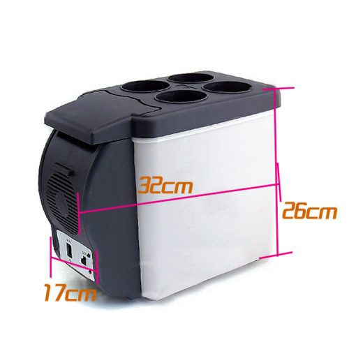6L Car Refrigerator Portable Mini Refrigerator Dual-Purpose Vehicle Home Cool & Cold Freezer