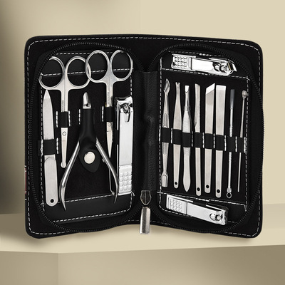 Portable Stainless steel nail clippers nail clippers 15 Manicure tool Round Nose clipping Eyebrow scissors Beauty tool