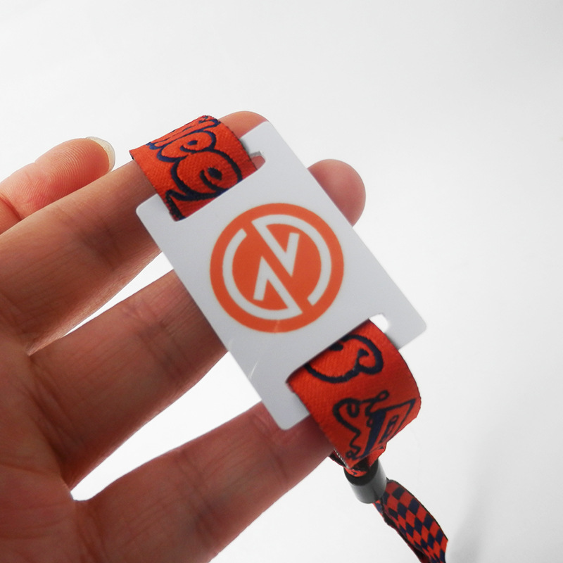 一次性防水手腕带织麦热转印加高频复旦HF芯片演唱会智能手腕带