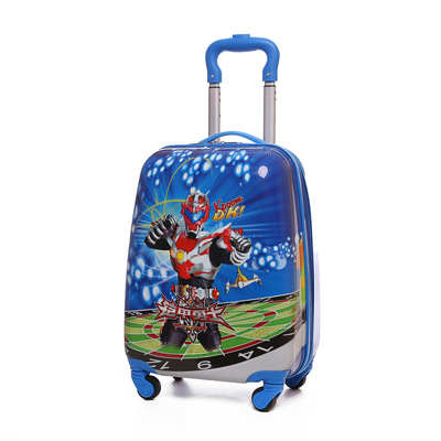 新款方形儿童拉杆箱 铠甲勇士卡通行李箱 学生旅行箱一件代发|ms