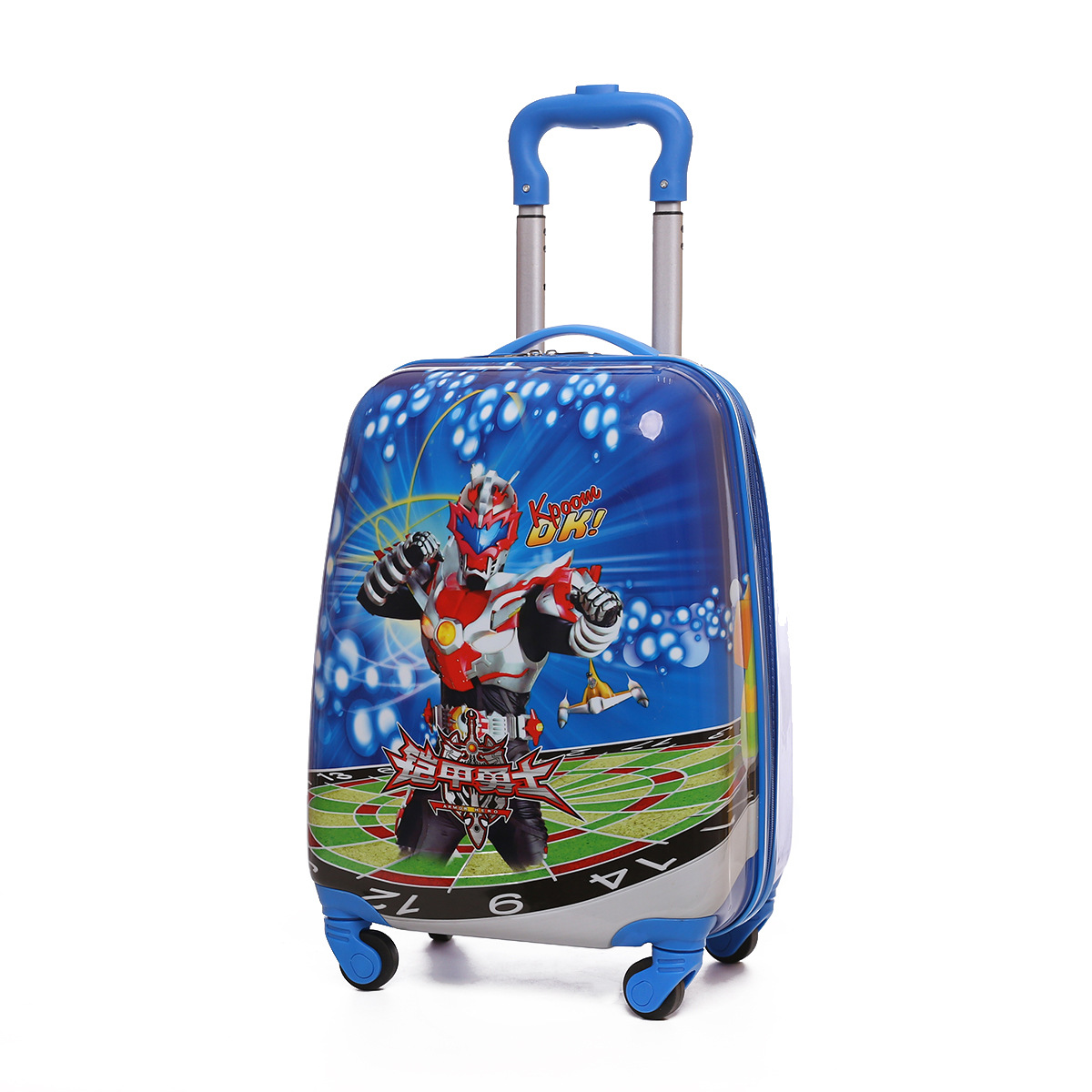 新款方形儿童拉杆箱 铠甲勇士卡通行李箱 学生旅行箱一件代发|ms