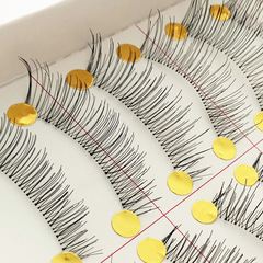 2018新款青島廠家假睫毛 218透明梗眼尾加長款眼睫毛十對裝