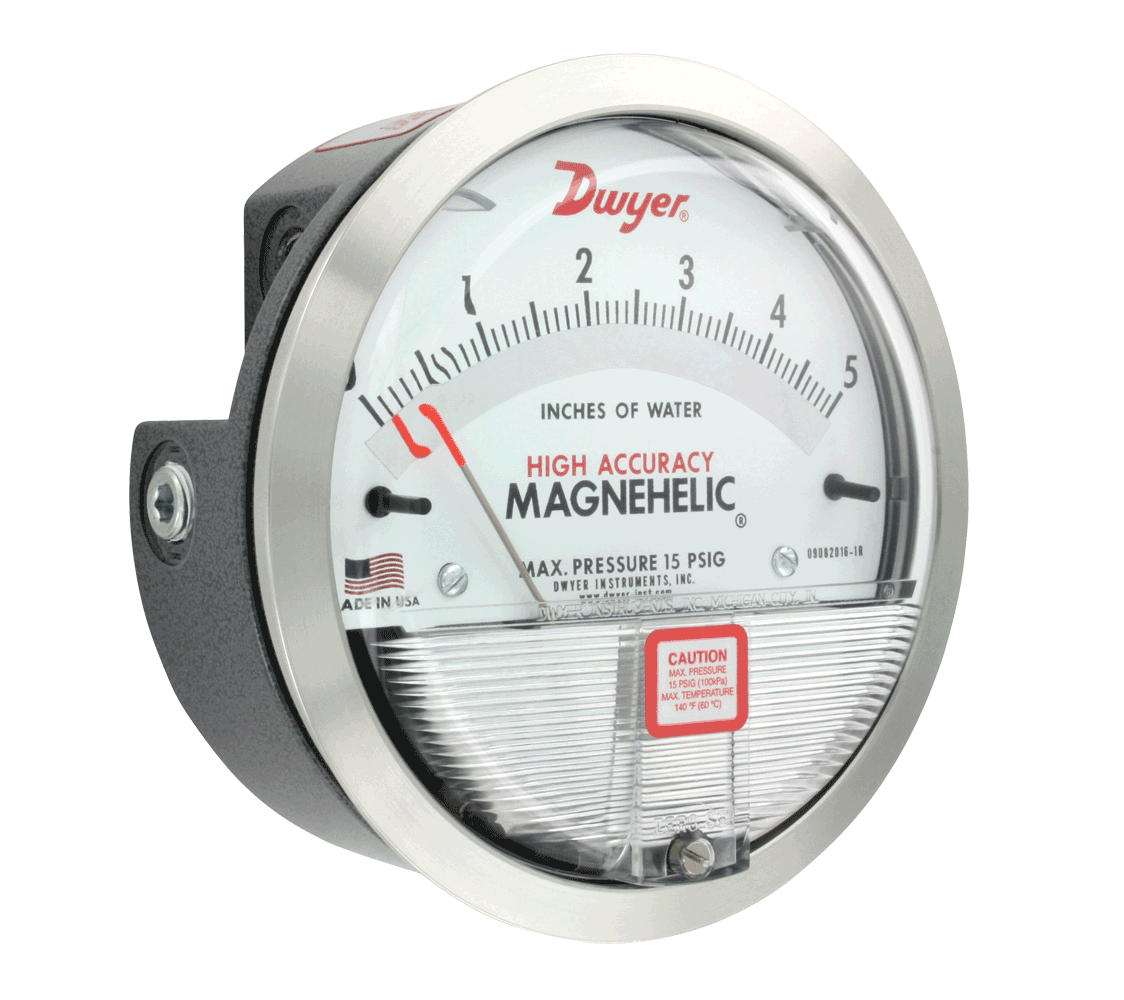 美国Dwyer德威尔MAGNEHELIC 2000-60PA压差/差压计差压表