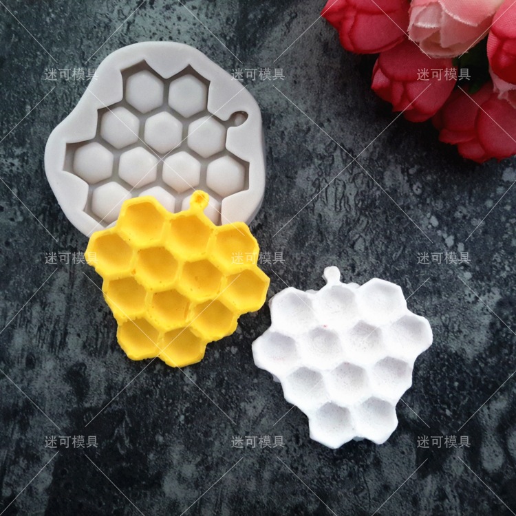 Herramientas para hornear panal de miel cubierta protectora textura molde de chocolate molde de pastel de fondant molde de silicona