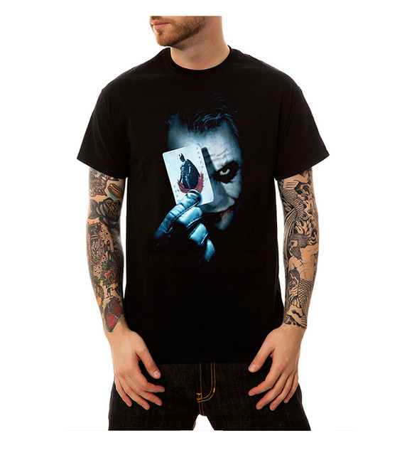 Blockbuster Trendy Poker Clown Printed Large Fat Man’s T-shirt