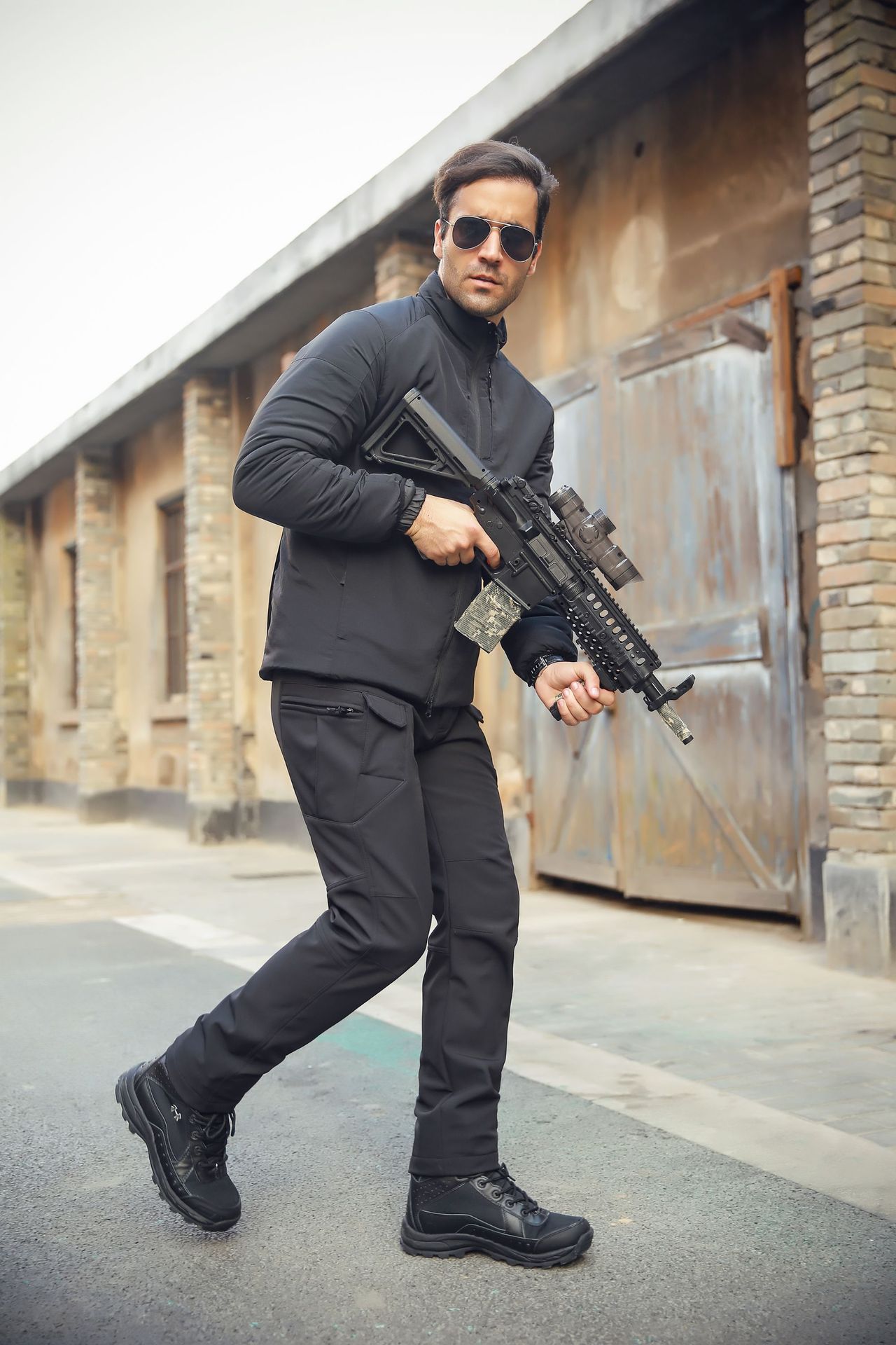 Man's clothing Archon Outdoor sharkskin soft shell pants Tactical Army Leggs Assault pants Waterproof warm men's camouflage_viptrois.com