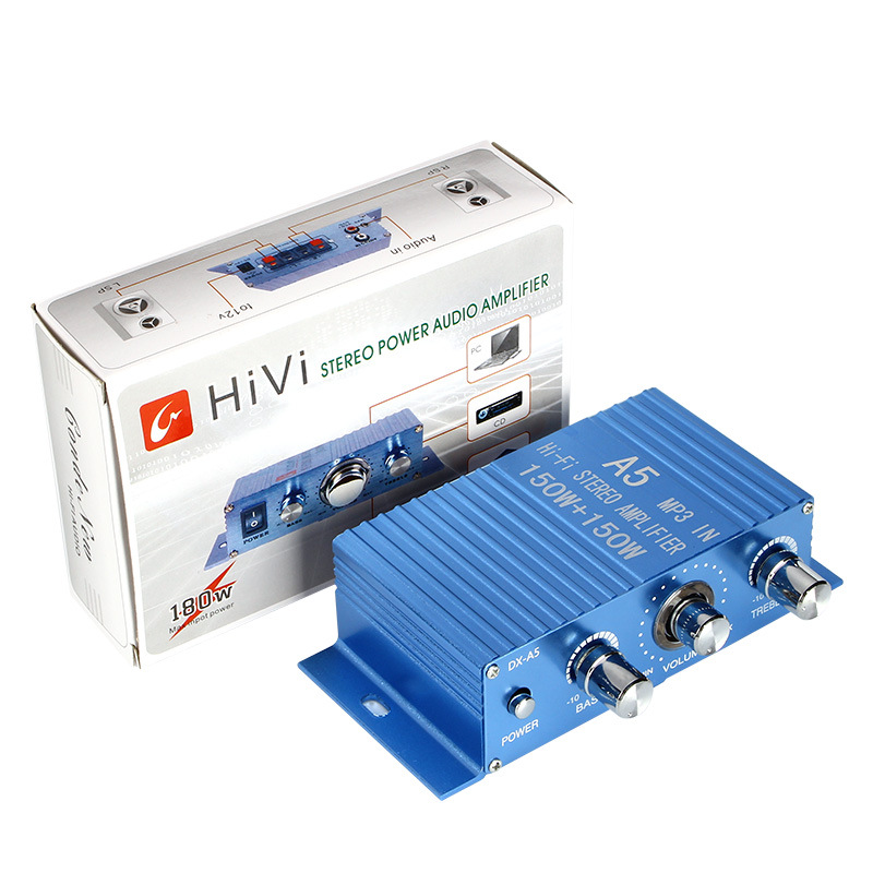 DX-A5功放机 DC12V 2.0声道车载电脑音箱DIY功放机成品 可定做|ms