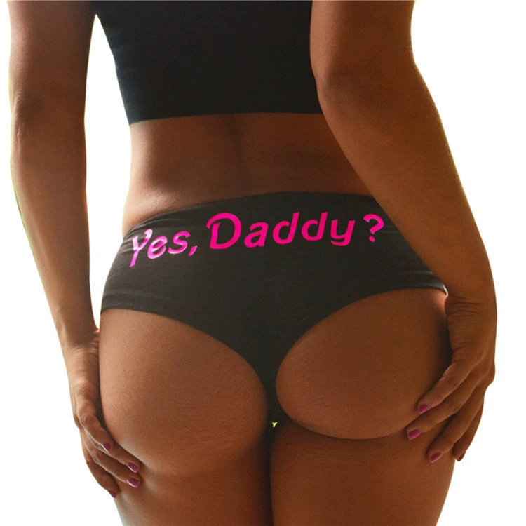 Женские сексуальные шортами- hipster, европейский стиль, лето, принт Yes Daddy/Squeeze Me, XS–XL