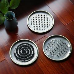 Fire-repellent incense stand wholesale household incense holder portable nail-toothed cover incense tray incense box