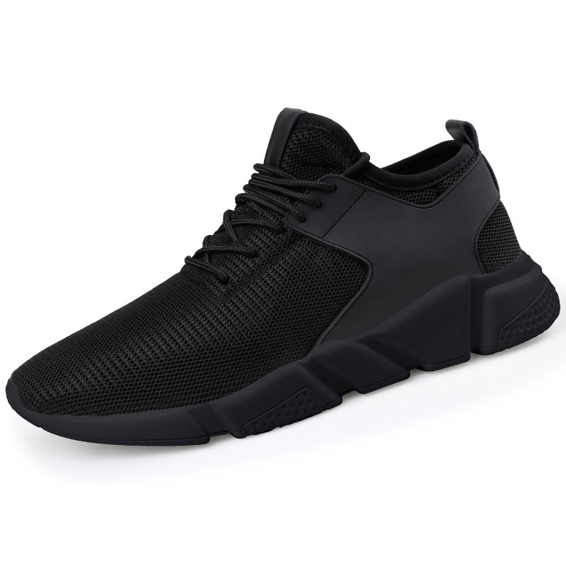 pure black casual shoes
