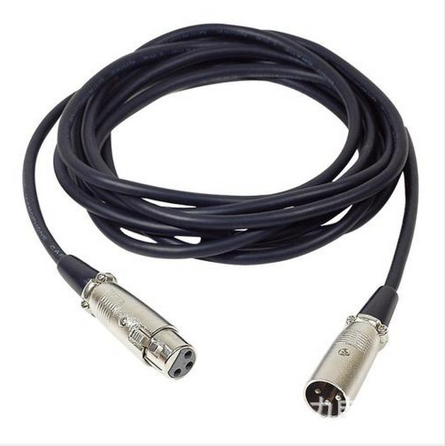 Microphone cable, XLR female and male pl...