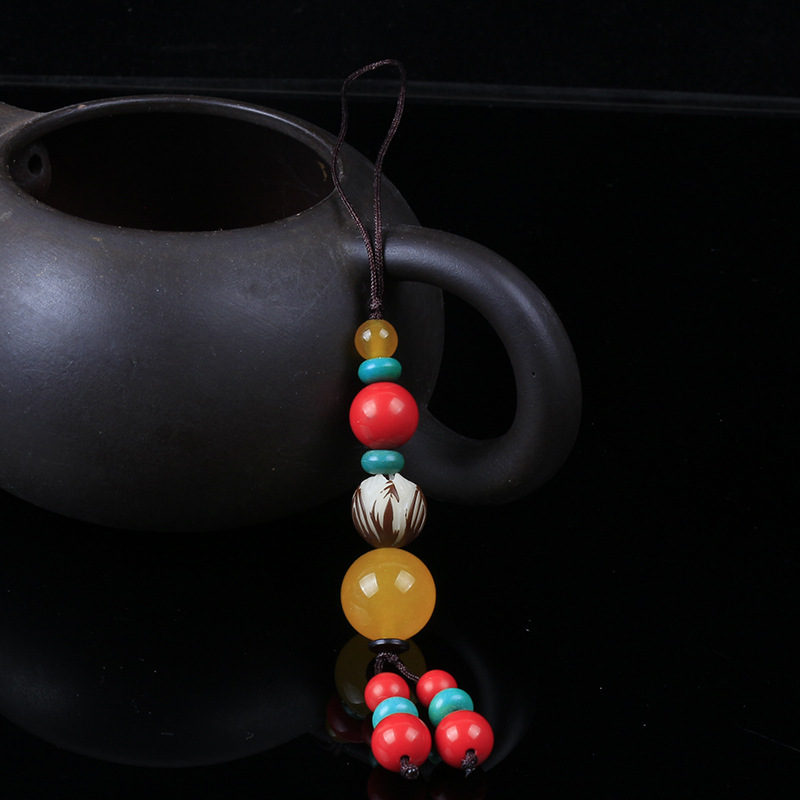 Guangzhou Yiyuan Pavilion Jade Pendant Knitted Accessory Mobile Phone Wood Comb Hook Jewelry Gift Accessory