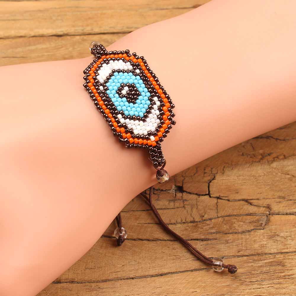 Demon Eye Blue Turkey Pulsera De Tejido De Cuentas Para Mujer display picture 3