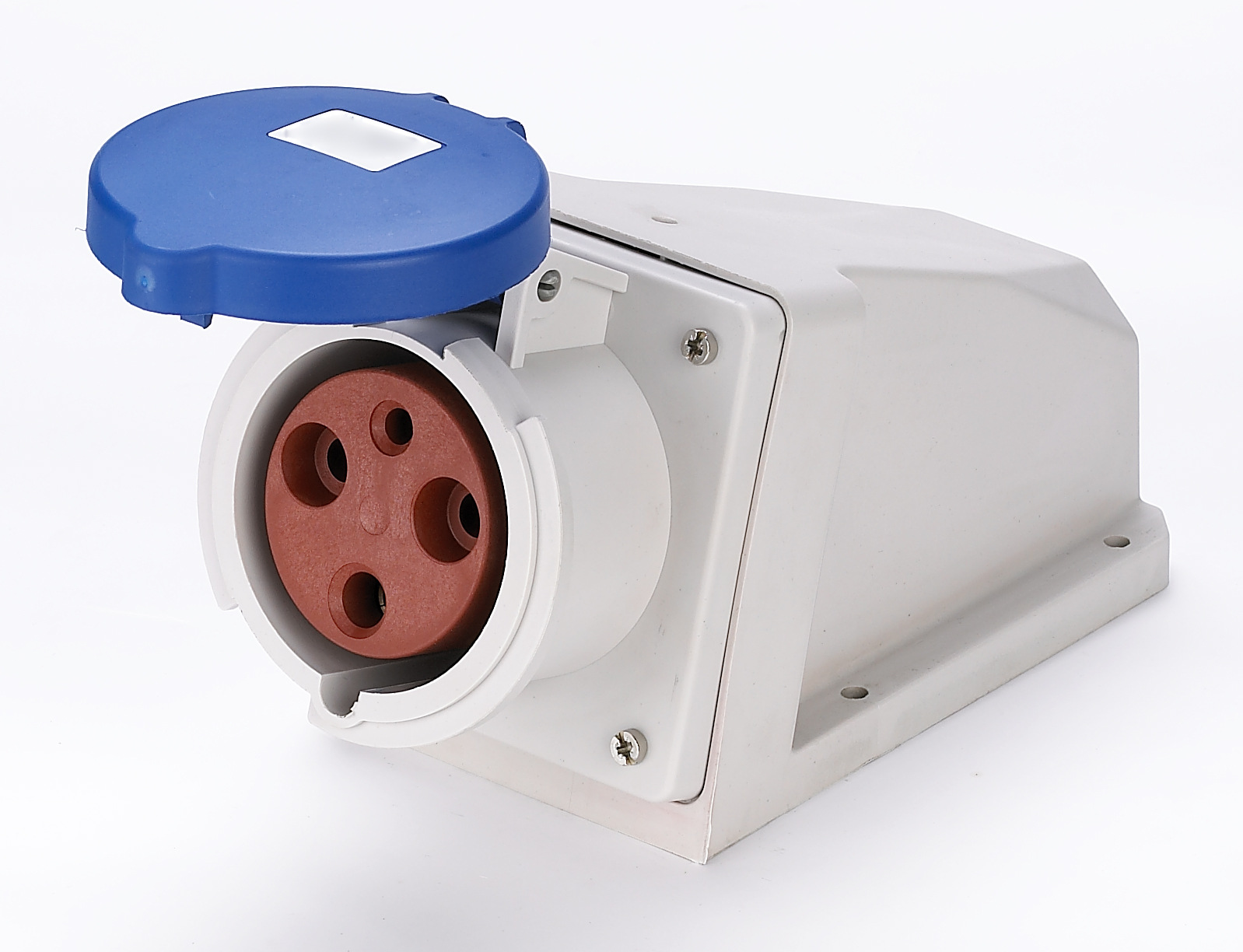 壁挂式挂墙插座6311 3P63A工业插座防水插座IP44  防尘明装插座