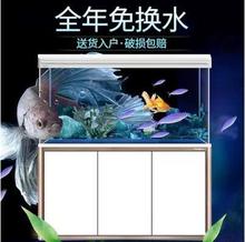 鱼缸水族箱 玻璃免换水鱼缸生态创意小型迷你桌面懒人造景金鱼缸