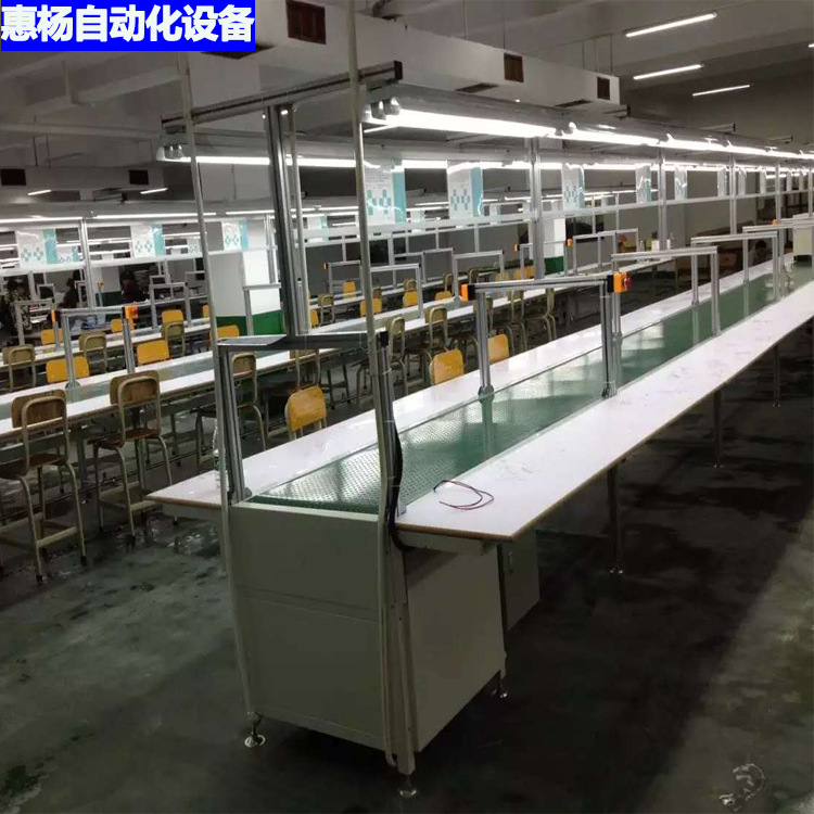 佛山皮带输送机电风扇装配线车间工作台打包线平面输送台厂家直供
