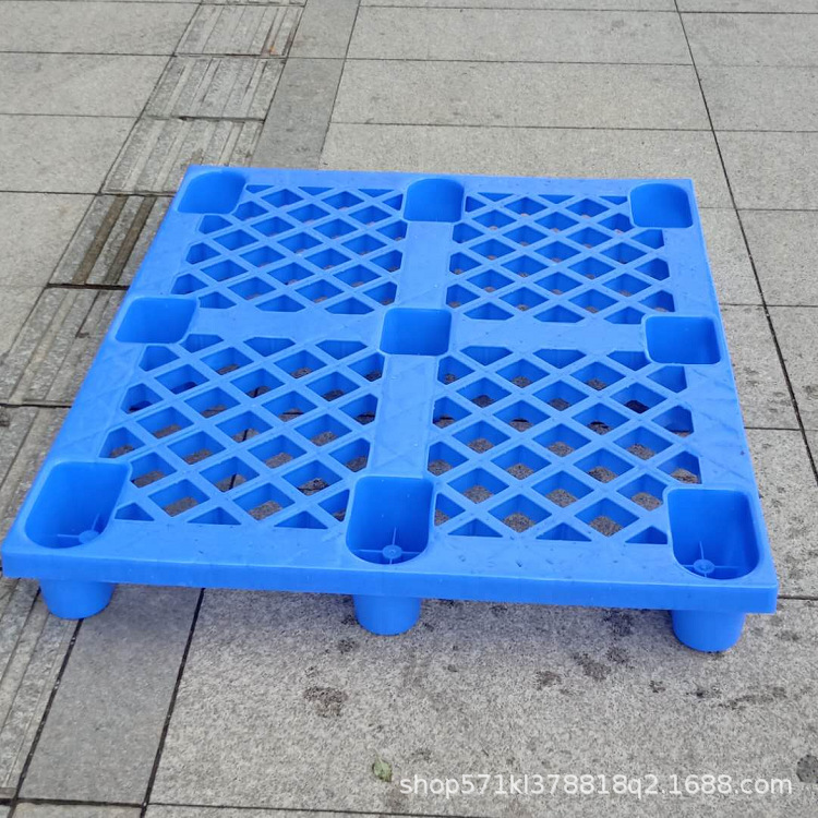 1210加厚网格九脚托盘 塑胶卡板长方形叉车板储存防潮板 塑料托盘