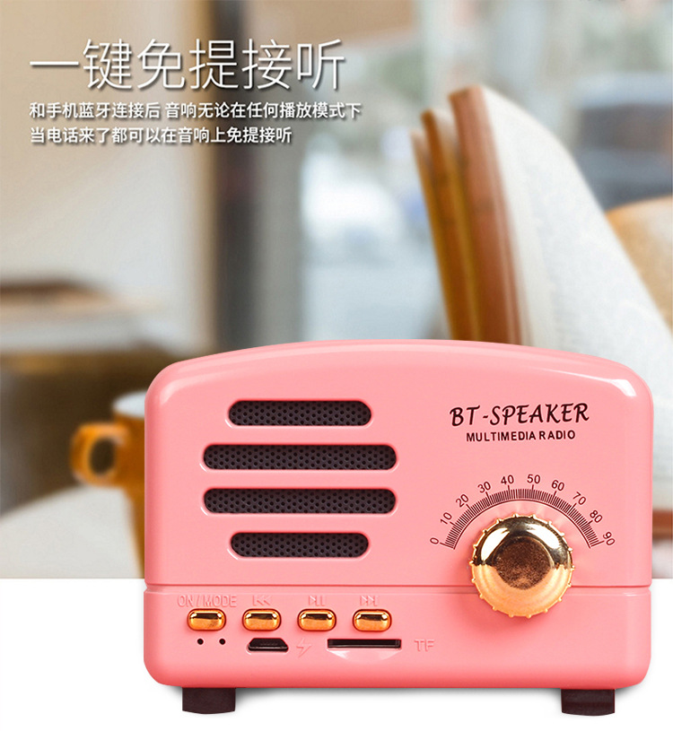 Ретро-bluetooth, новая мини-творческая презентация, новая портативная магнитола для мобильных телефонов pic 6