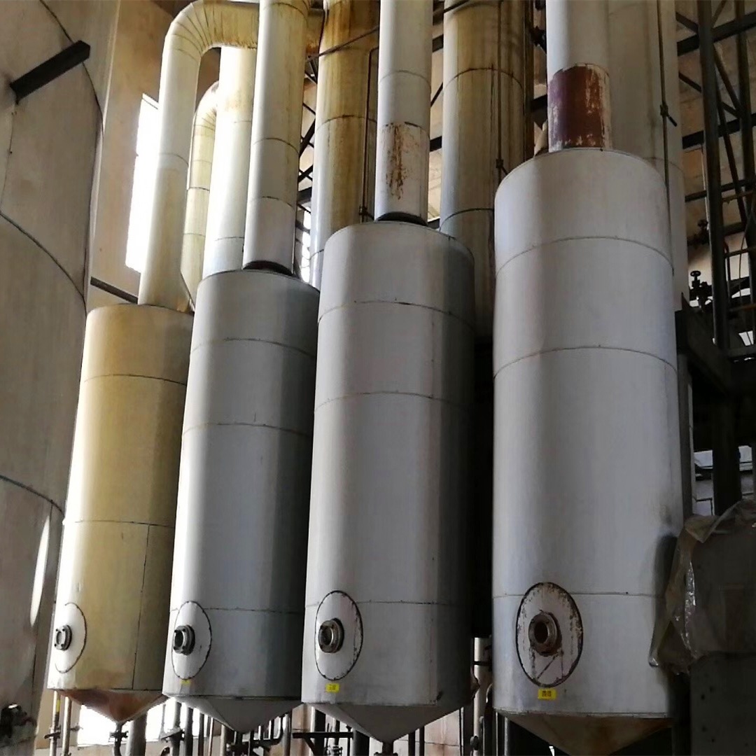 二手2吨三效四体降膜蒸发器 10吨降膜蒸发器 二手316不锈钢蒸发器