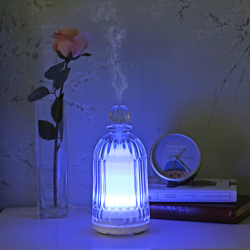 Cool mist humidifier 创意家电超声波雾化加湿器桌面家用静音卧室精油扩散香薰机灯外贸
