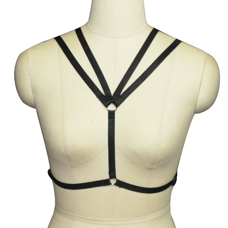 Amazon body hanging neck elastic lady bra