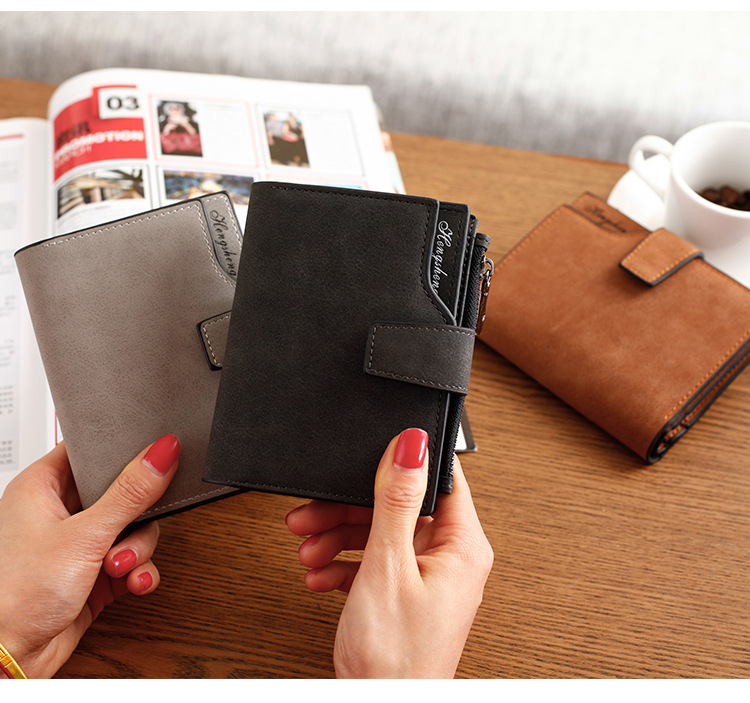 Women's Solid Color Pu Leather Side Zipper Card Holders display picture 8