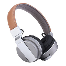 WY-T28真皮金屬漆無線耳機 頭戴式藍牙帶TF插卡FM功能 外貿熱銷