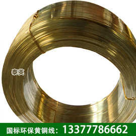 东莞厂家供应h62/h65方形黄铜丝 扁平黄铜线 规格齐全