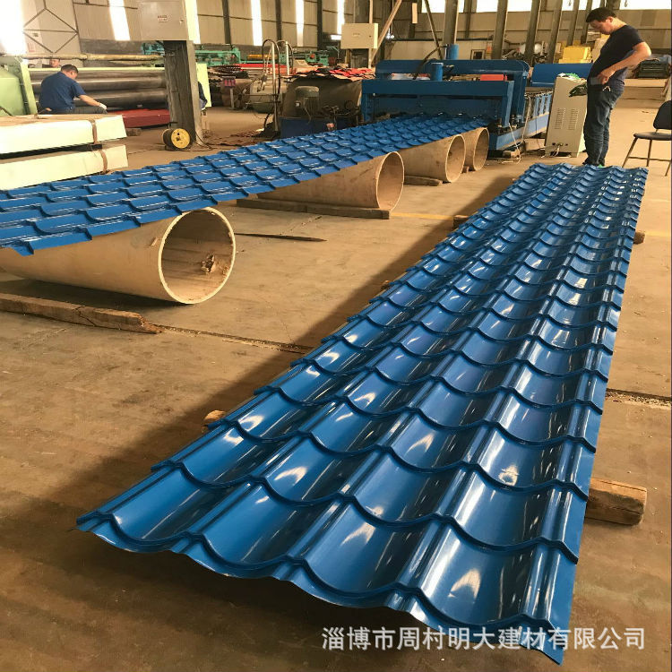 长期供应仿古彩钢琉璃瓦 红色彩钢琉璃瓦 深灰单片彩钢琉璃瓦脊瓦