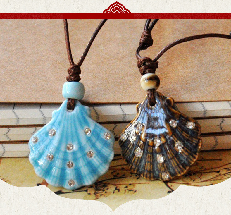 Ethnic Style Shell Ceramics Women's Pendant Necklace display picture 1