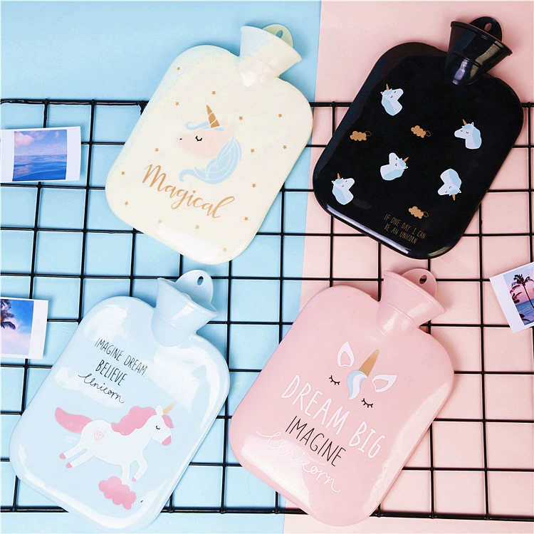  Cartoon small winter water container, rubber explosion-proof hand warmer for elementary school students