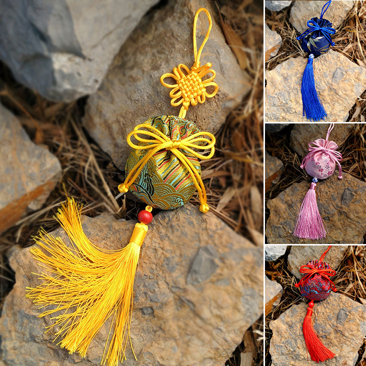 中国风迷你小锦袋收纳抽绳布袋锦囊刺绣袋汉服香包首饰胎发福袋