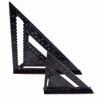 P 7 -inch 12 -inch public British aluminum profile Black oxidation triangle plate 90 degrees 45 degrees triangle ruler right angle