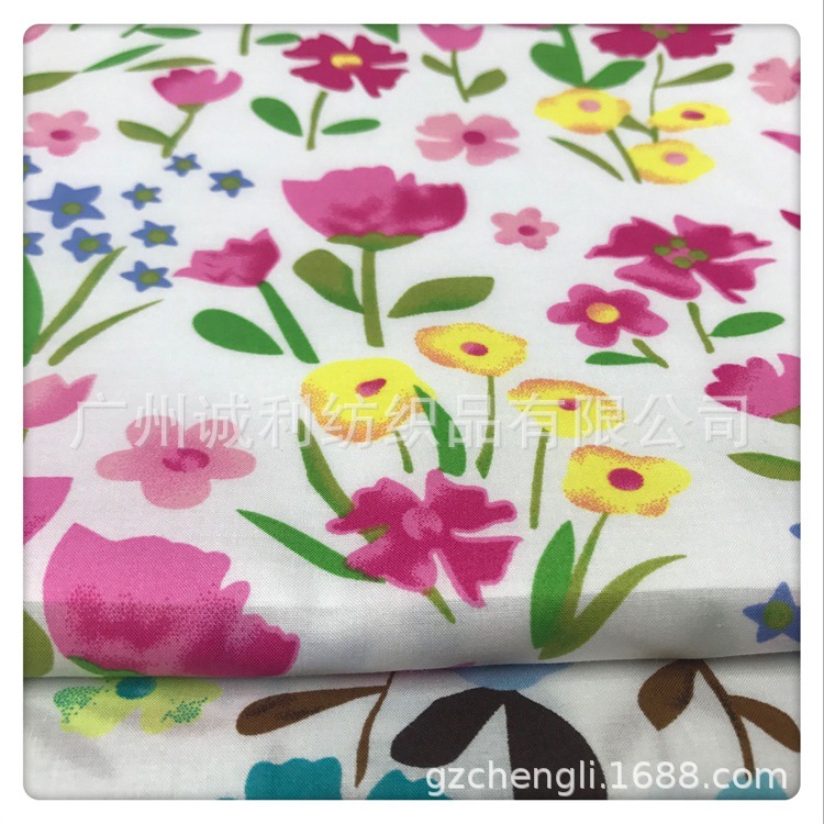 全棉平纹印花 欧美连衣裙印花布 小花印花面料衬衫抱枕印花面料布