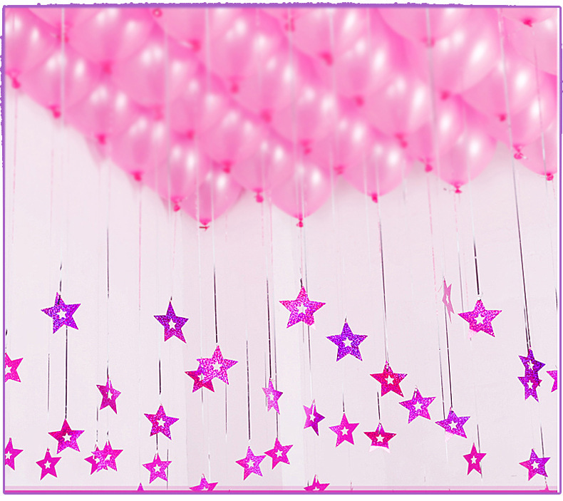 婚庆派对装饰气球吊坠雨丝亮片组合气氛布置用品喜庆派对布置