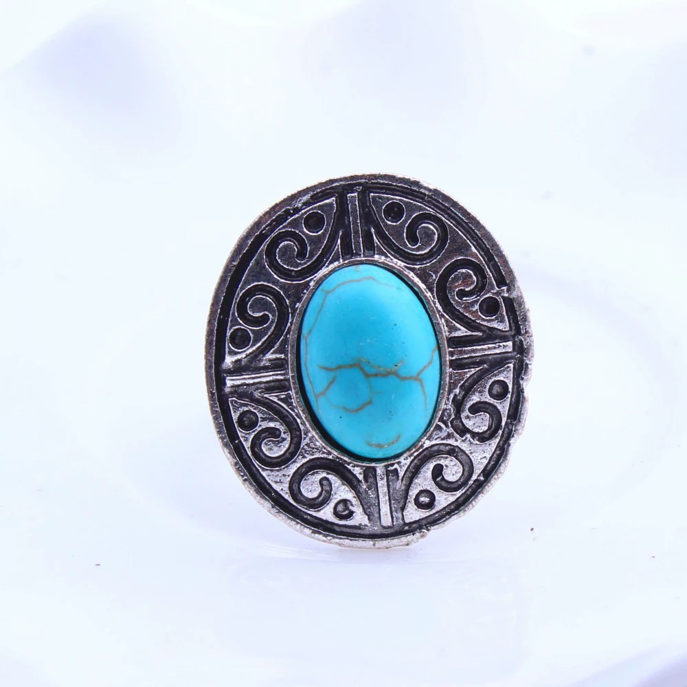 Кольцо в ретро- turquoise с камнем, европейский стиль, бохо стиль, ebay