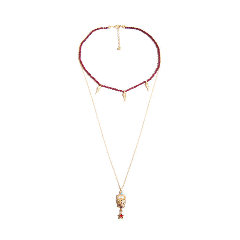 Alloy Fashion Geometric necklace(Photo Color) NHQD5174-Photo Color