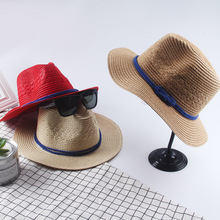 新款草帽女夏天韓版時尚海邊度假遮陽帽防曬沙灘帽子田園
