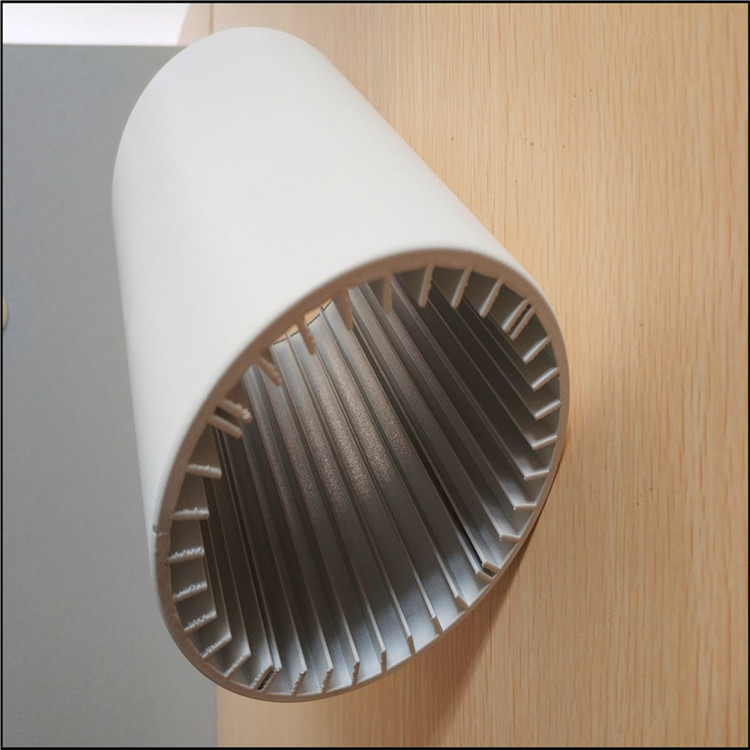 定制异形圆管电机铝合金外壳 水冷电机铝型材壳体深加工表面处理