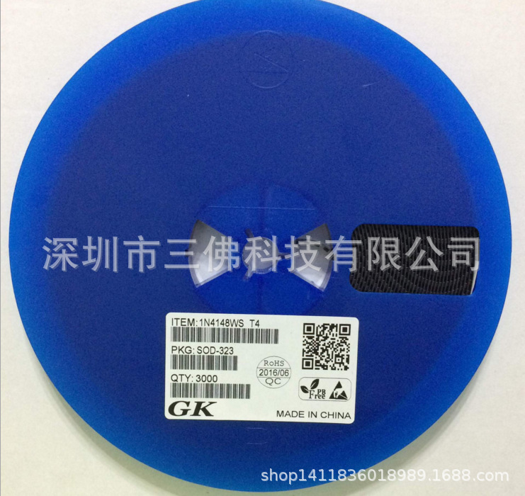 1N4148WS T4 现货贴片二极管1N4148WS T4 SOD-323封装 全新原装
