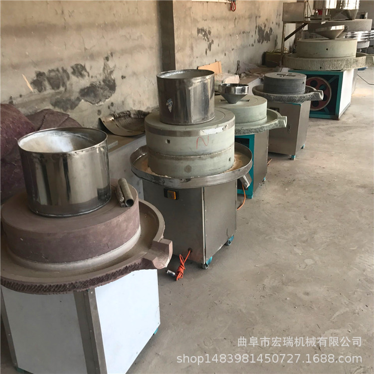 直销30型电动豆浆石磨 电动原始石磨机 豆腐石磨机