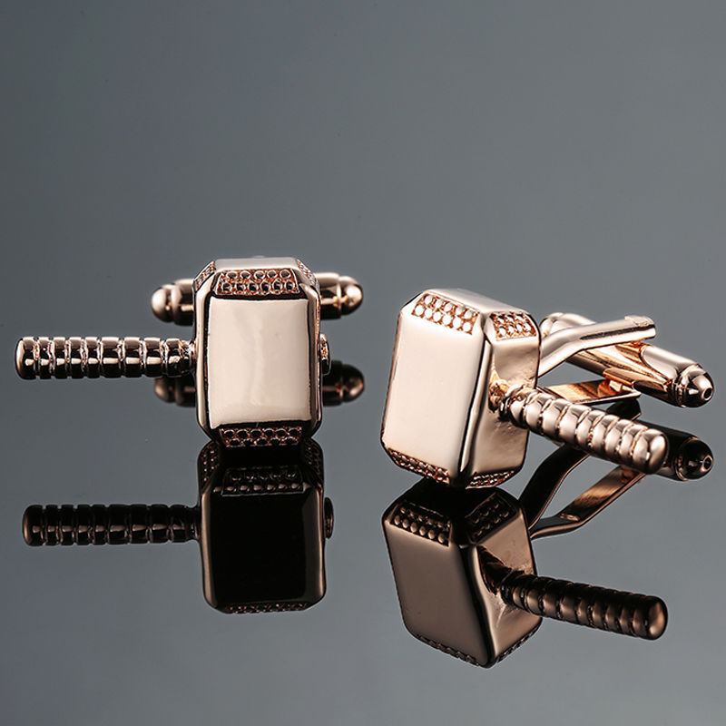 16g Weight Cufflinks Classification 1 Pair Quantity Business Occasion Copper Material Geometric Pattern Men's Gender Plating Design Business Style 1 Pair Business Geometric Copper Plating Men's Cufflinks 12