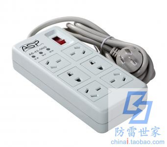 雷迅ASP电源系列防雷插座家庭常用A6-42-ONS浪涌保护器，可议价