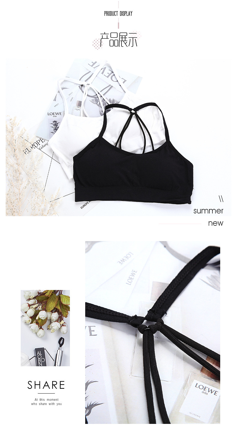 All-season sexy parachute beauty back wrap bra, anti-glare, moisture-wicking, comfortable and breathable sports bra detail image 7