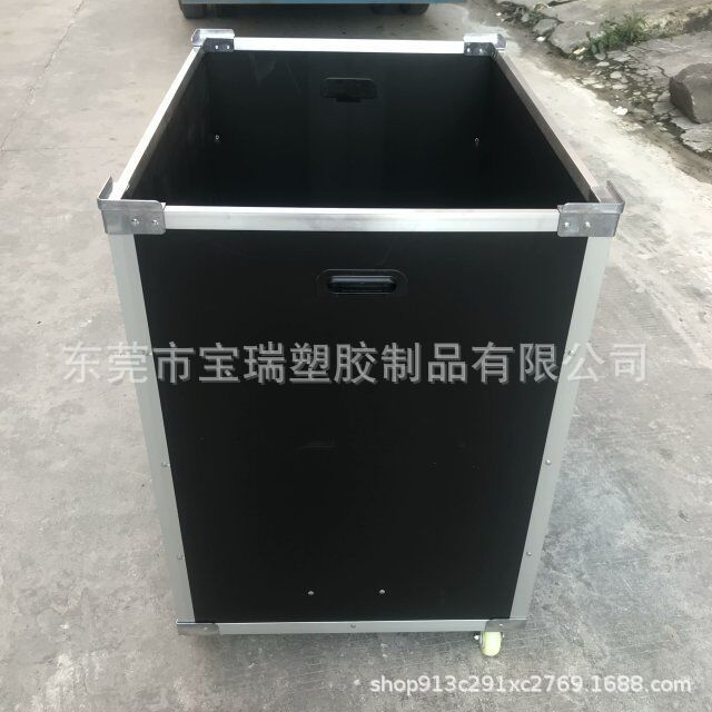 供应静电中空板周转箱 加厚双层带轮车间垃圾箱骨架箱 加固垃圾箱