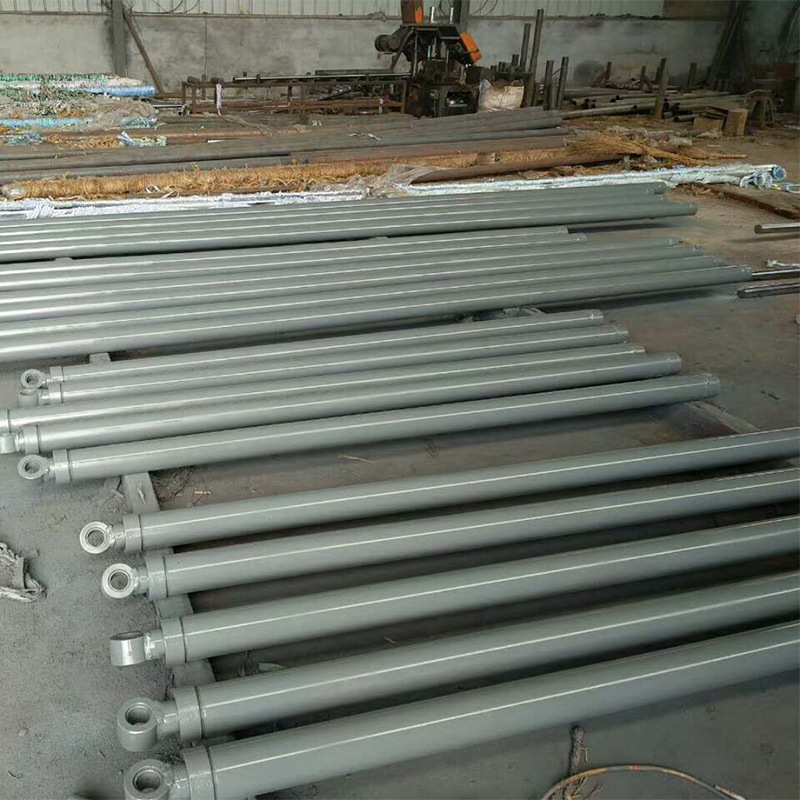 厂家定做油缸 液压升降机专用泵站油缸吊环法兰连接单向双向油缸|ru