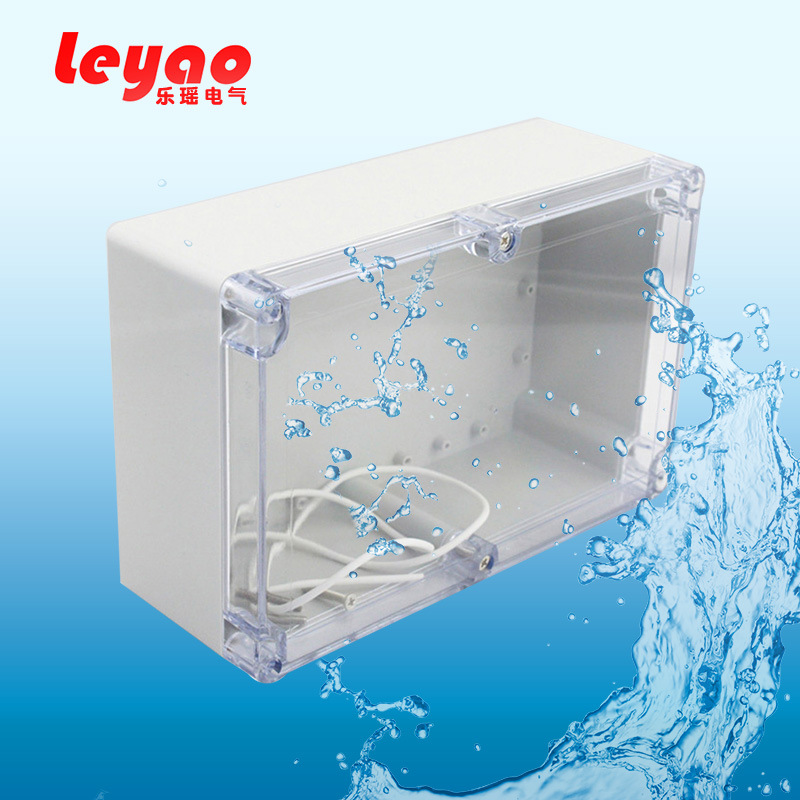 透明防雨户外电缆盒防水盒塑料接线盒分线盒LY-F15T 230*150*85