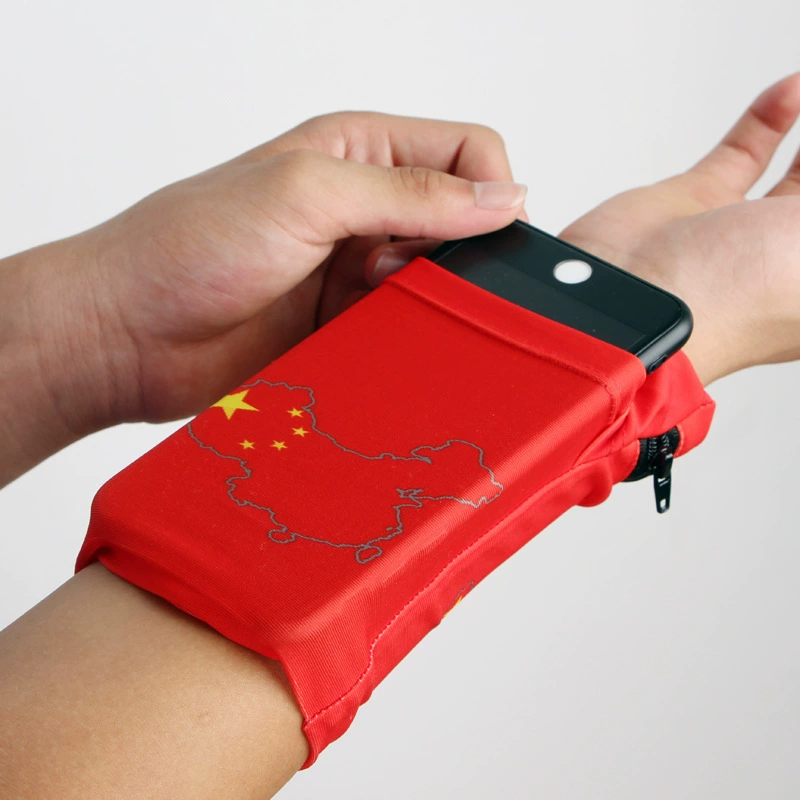 Новый стиль Сумка на руку для мобильного телефона для бега Сумка на запястье Мужская и женская сумка для мобильного телефона Спорт на открытом воздухе Мини-сумка для карт с принтом Сумка для браслета